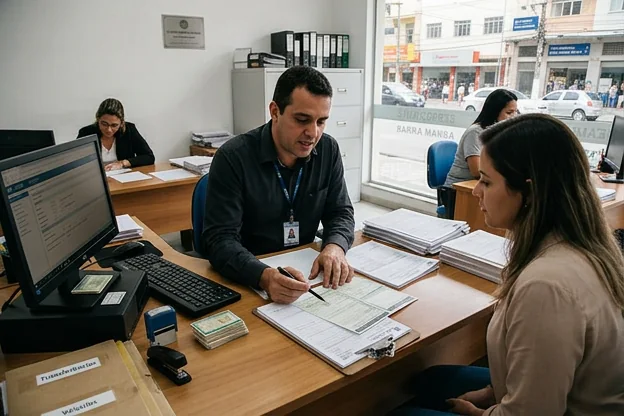 Despachante ajudando na transferência de veículo em Barra Mansa.